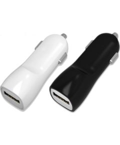 Автомобильная зарядка Tellos с USB разъемом (двойная) (1A+2A) черная