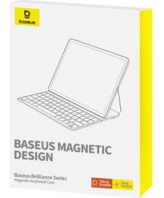 Baseus Brilliance Maks ar Klaviatūru Priekš Apple iPad Mini 8.3 (2021) / QWERTY / Type-C