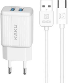 Зарядное устройство KAKUSIGA KSC-373 | 12 Вт | 2,4 А + кабель USB-C 1 м белый