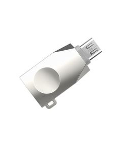 Адаптер Hoco UA10 MicroUSB to USB-A серый