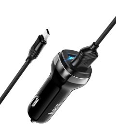 Car charger Hoco Z40 Superior Dual Port + MicroUSB black