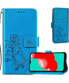 Чехол Flower Book Samsung A346 A34 5G синий