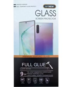 Защитное стекло дисплея 5D Cold Carving Samsung A415 A41 выгнутое черное