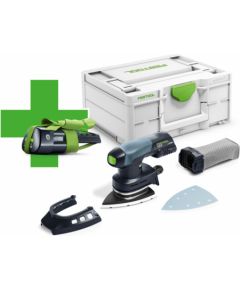 Akumulatora trīsstūra slīpmašīna Festool DTSC 400-Basic-ERGO; (bez akumulatora un lādētāja) + Dāvanā 3,0 Ah kumulators!