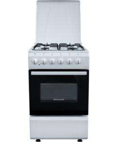 Ravanson KWGE-K50N cooker Freestanding cooker Gas White A