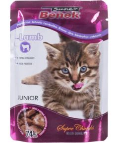 SUPER BENEK Junior Lamb in sauce - wet cat food - 100 g