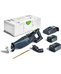 Zobenzāģis ar akumulatoru Festool RSC 18 5,0 EB-Plus;  18 V; 2x5,0 Ah akum.