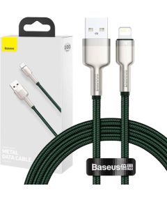 USB cable for Lightning Baseus Cafule, 2.4A, 1m (green)