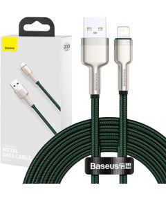 USB cable for Lightning Baseus Cafule, 2.4A, 2m (green)