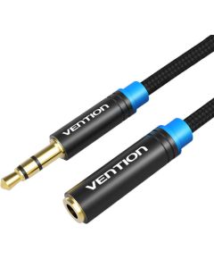 Braided 3.5mm Audio Extender 5m Vention VAB-B06-B500-M Black