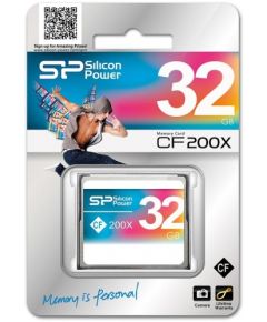 Silicon Power карта памяти CF 32GB 200×