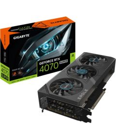 Graphics Card GIGABYTE NVIDIA GeForce RTX 4070 SUPER 12 GB GDDR6X 192 bit PCIE 4.0 16x GPU 2535 MHz 1xHDMI 3xDisplayPort GV-N407SEAGLE_OC-12GD