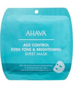 Ahava Age Control / Even Tone & Brightening Sheet Mask 17g