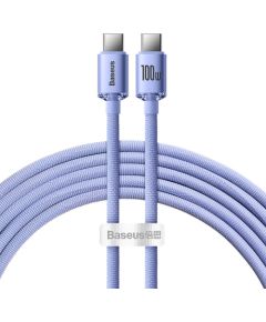 Baseus Crystal Shine cable USB-C to USB-C, 100W, 2m (purple)