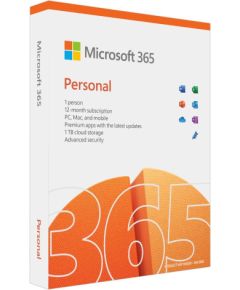 SW RET MICROSOFT 365 PERSONAL/ENG 1Y QQ2-01897 MS