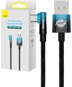 Baseus Elbow USB to USB-C 100W 2m angled cable (black-blue)