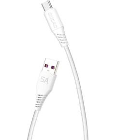 USB to USB-C Cable Dudao L2T 5A, 2m (White)