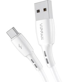 USB to USB-C cable Vipfan Racing X05, 3A, 1m (white)