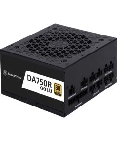 SilverStone SST-DA750R-GM 750W, PC power supply (black, 1x 12VHPWR, 4x PCIe, cable management, 750 watts)