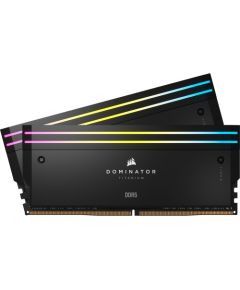 Corsair DDR5 - 48GB - 6000 - CL - 30 (2x 24 GB) dual kit, RAM (black, CMP48GX5M2B6000C30, Dominator Titanium, INTEL XMP)