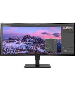 LG 35BN77CP-B, gaming monitor - 35 - black/silver, curved, HDMI, DisplayPort, USB-C, Free-Sync, 100Hz panel