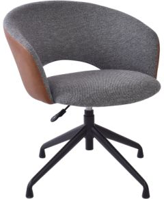 Task chair KARINA without castors, grey/light brown