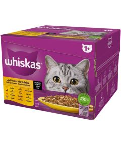 WHISKAS Poultry Feast  - wet cat food - 24x85 g