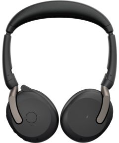 Jabra Evolve2 65 Flex Duo, headset (black, stereo, UC, USB-A, Link380a)