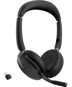 Jabra Evolve2 65 Flex Duo, Headset (black, Stereo, Microsoft Teams, USB-C, Link380c)