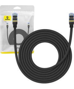 Braided network cable cat.7 Baseus Ethernet RJ45, 10Gbps, 5m (black)