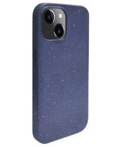 iLike iPhone 13 Silicone plastic case Eco Print Design Apple Blue
