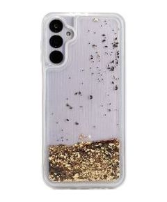 iLike Galaxy A54 5G Silicone Case Water Glitter Samsung Gold