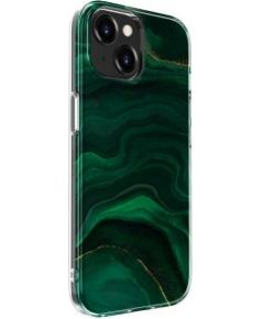Evelatus iPhone 15 PC Customized Print Design Marble Apple Green