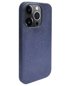 iLike iPhone 14 Pro MaxSilicone plastic case Eco Print Design Apple Blue
