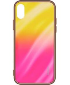 Evelatus A40 Water Ripple Gradient Color Anti-Explosion Tempered Glass Case Samsung Gradient Yellow-Pink