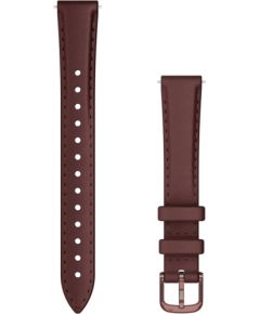 Garmin watch strap Lily 2 Leather, mulberry/dark bronze