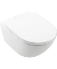 Villeroy & Boch pods Subway 3.0 Rimless, stiprināms pie sienas, 370x560 mm, TwistFlush, SupraFix, balts CP