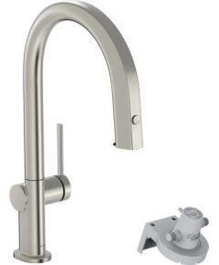 Hansgrohe virtuves izlietnes maisītājs ar izvelkamu dušu Aqittura M91 FilterSystem 210, (bez filtra), stainles