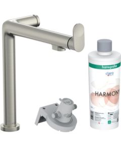 Hansgrohe virtuves izlietnes maisītājs Aqittura M91 FilterSystem 240, stainless steel finish