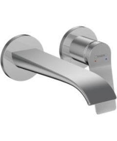 Hansgrohe iebūvējamā izlietnes maisītāja Vivenis virsapmetuma daļa, 2 caurumi, iztece 195 mm, no sienas, hroms