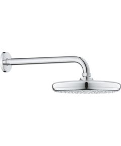 Grohe dušas galva ar turētāju Tempesta 210 I, L=286 mm, no sienas, 9,5 l/min, hroms