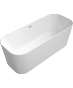 Villeroy & Boch vanna Finion Duo, 1700x700 mm, brīvstāvoša, ar paneli, ar sifonu, balta Quaryl®