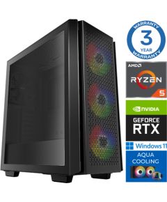 INTOP AQUA Ryzen 5 7600X 32GB DDR5 500SSD M.2 NVME RTX3050 6GB WIN11