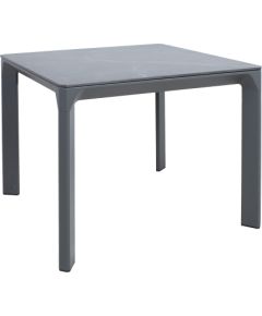 Table CARVES 90x90xH75cm, anthracite