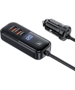 Toocki Car Charger 2A+2C, 120W (Black)