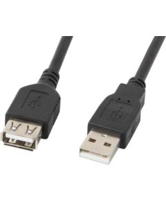 Lanberg CA-USBE-10CC-0007-BK USB cable 0.7 m USB 2.0 USB A Black