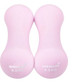 Neoprēna hanteles Springos FA1037 2x0,5kg