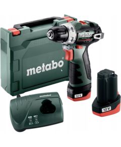 Urbjmašīna-skrūvgriezis Metabo PowerMaxx BS BL; 12 V; 2x2,0 Ah akum.