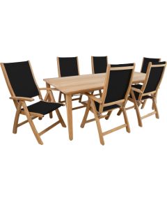 Dining set MALDIVEwith 6 foldable chairs