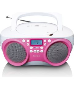 Portable FM-radio/CD/MP3/USB player Lenco SCD301PK